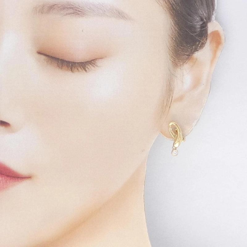 K18YG Bông tai kim cương 0.10CT - Hàng hiệu Chính hãng 865130