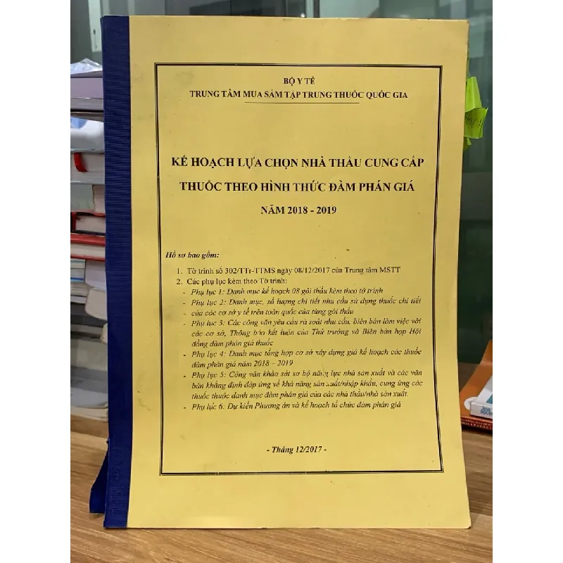 KẾ hoạch lựa chọn nhà thầu cung cấp thuốc theo hình thức đàm phán đánh giá năm 2018-2019 716691