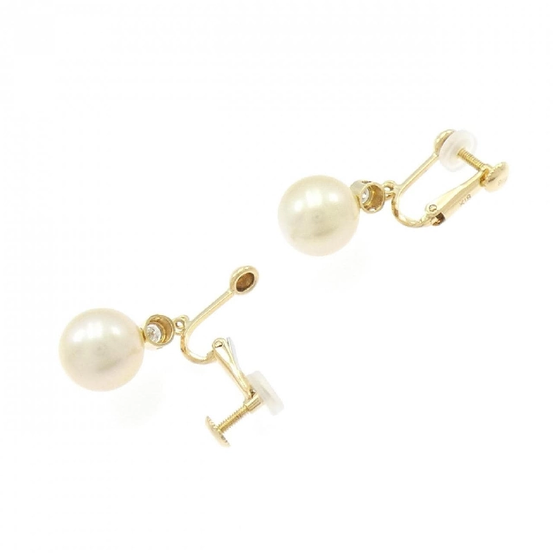 K18YG Bạch Ngọc Trai Bông Tai 9.2mm - Hàng hiệu Chính Hãng 873822