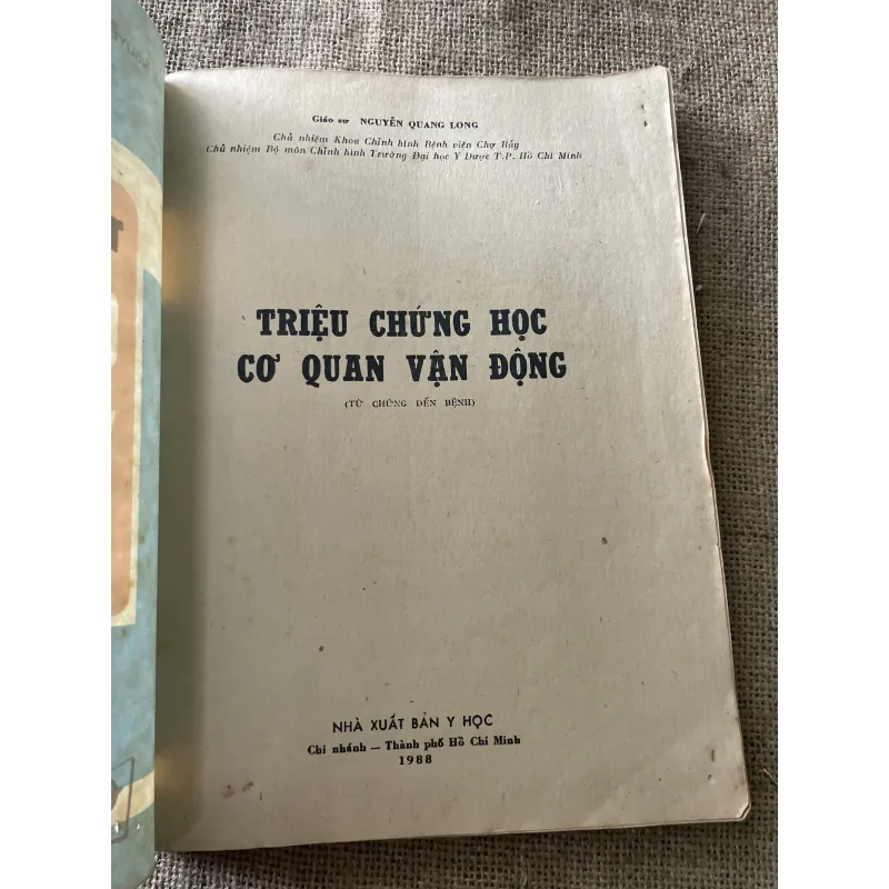 Triệu chứng học cơ quan vận động , 150 trang, khổ lớn  796430