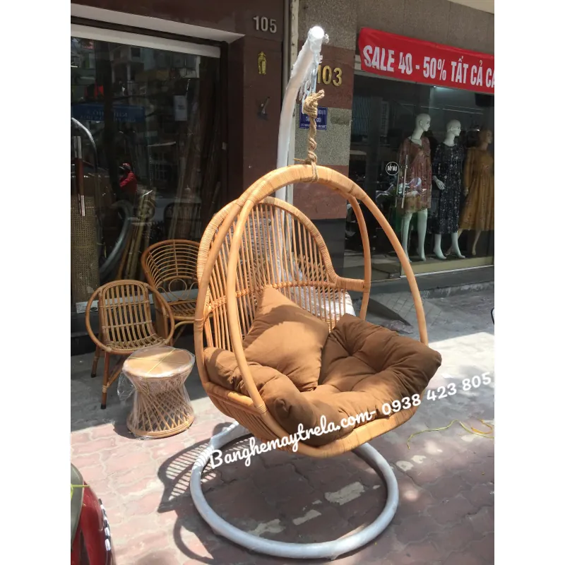 Ghế xích đu đơn mây tự nhiên 573982