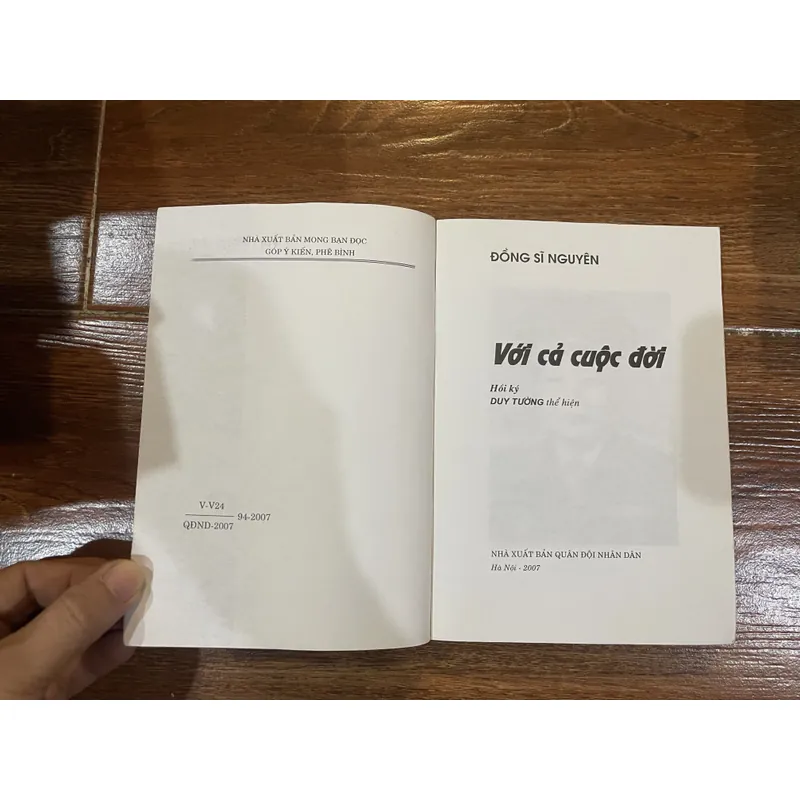 Với cả cuộc đời - Đồng Sỹ Nguyên hồi ký (BM) 740305