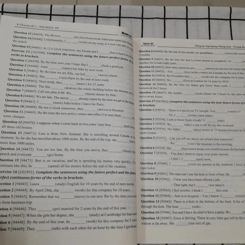 TỔNG ÔN NGỮ PHÁP TIẾNG ANH. Tg. Cô TRANG ANH trang Moon.vn 792414