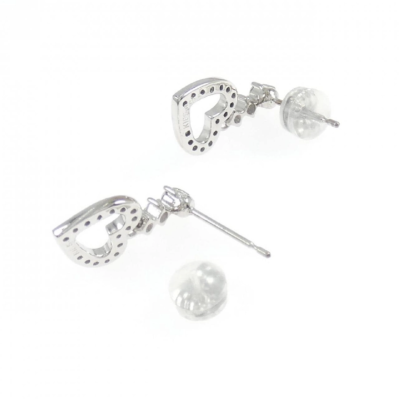 K18WG Bông tai kim cương hình trái tim 0.33CT - Hàng hiệu Chính hãng 865941