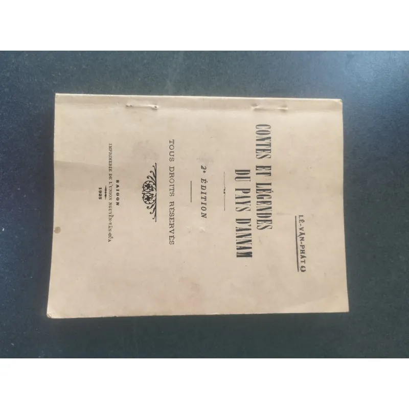 ​[Sách Xưa 1925] Contes Et Légendes Du Pays D'Annam - Bản phục hồi (Lê Văn Phát) 996362