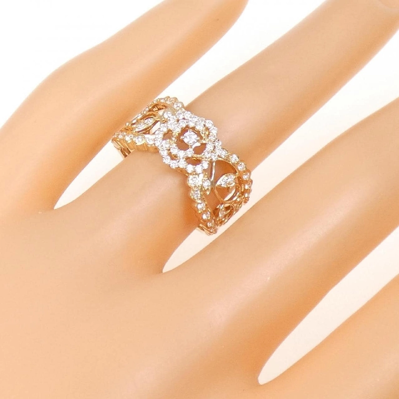 Nhẫn kim cương K18PG hoa 0.40CT 673107