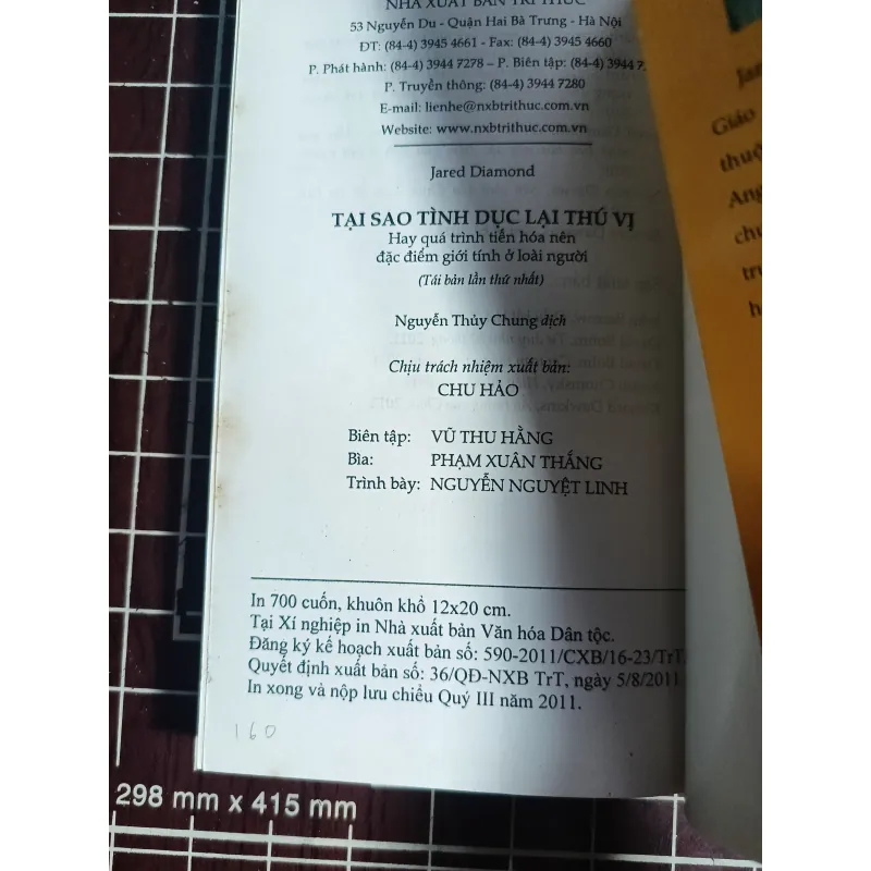 Tại sao tình dục lại thú vị? - Jared Diamond 754636