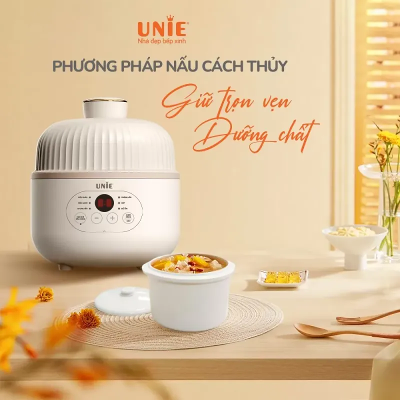 Nồi nấu chậm USC08W dung tích 0.8L, 6 chức năng nấu, hẹn giờ nấu 12 tiếng 692601