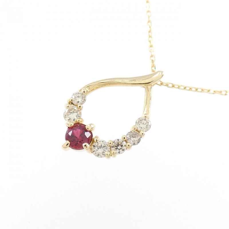 K18YG Spinel Necklace - Hàng hiệu Authentic 863504