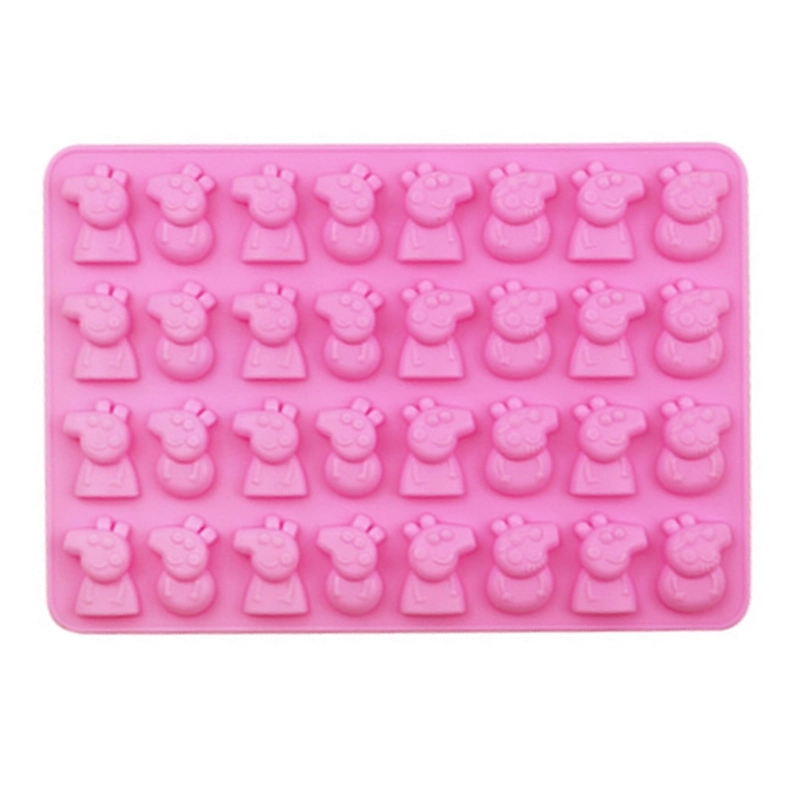 Khuôn silicon làm rau câu, kẹo dẻo chip chip , socola 32 heo con Peppa Cute - Mã số 1118 338361