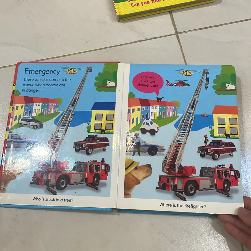 NGOẠI VĂN - tiếng anh trẻ em nxb DK nổi tiếng : Spot the Difference THINGS THAT GO  1027815