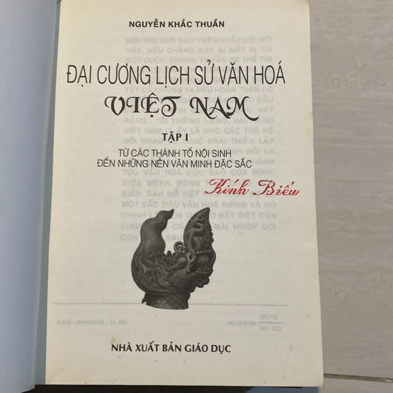 ĐẠI CƯƠNG LỊCH SỬ VĂN HÓA VIỆT NAM, BỘ 5 TẬP 518507