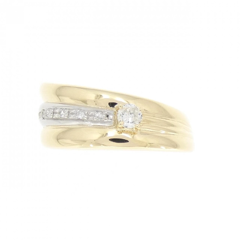 Nhẫn kim cương K18YG/PT900 0.11CT 668718