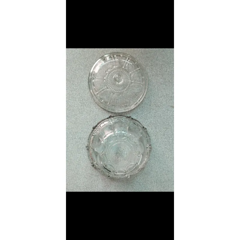 Thố mứt thủy tinh trang trí dạng tròn nhiều họa tiết 737194