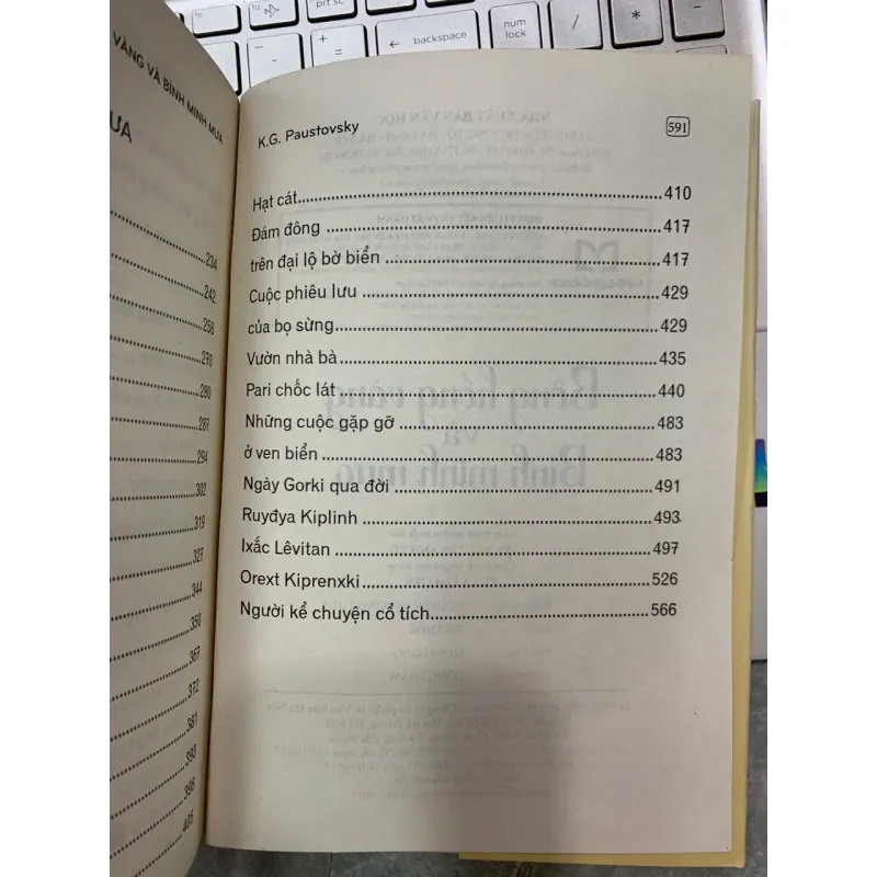 BÔNG HỒNG VÀNG VÀ BÌNH MINH MƯA - K. G. PAUSTOVSKY 329435