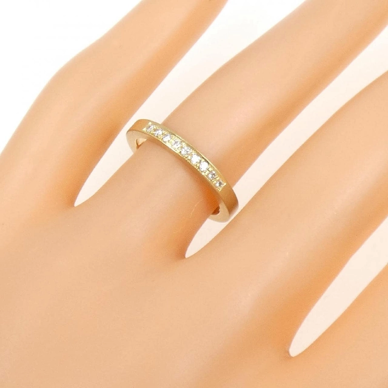 Nhẫn kim cương K18YG 0.08CT 671295