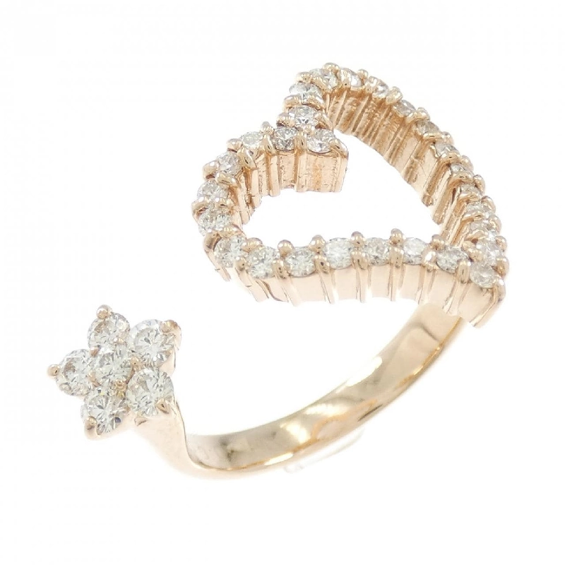 Nhẫn kim cương hình trái tim và hoa K18PG 0.60CT - Hàng hiệu Chính hãng 853840