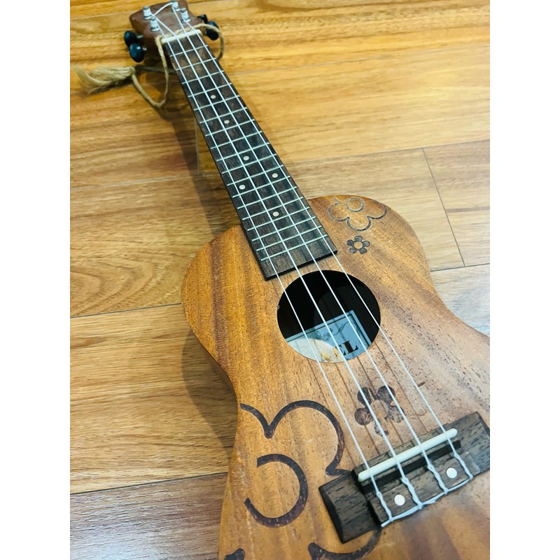 Đàn Ukulele nhỏ, hoạ tiệt hoa, gỗ đẹp 195938