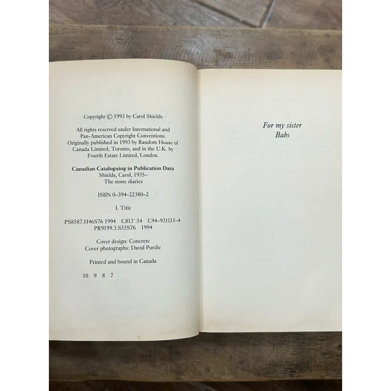 The Stone Diaries - Carol Shields 736187