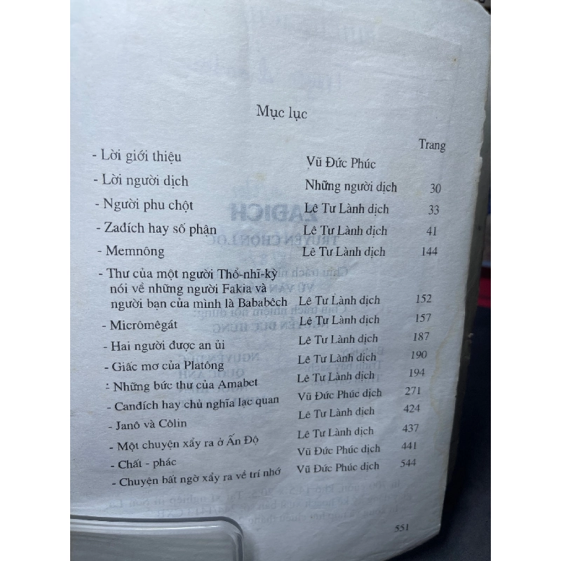 Zadich truyện chọn lọc 2001 mới 50% ố bẩn nhẹ rách gáy bụng xấu Vonte HPB0906 SÁCH VĂN HỌC 915269