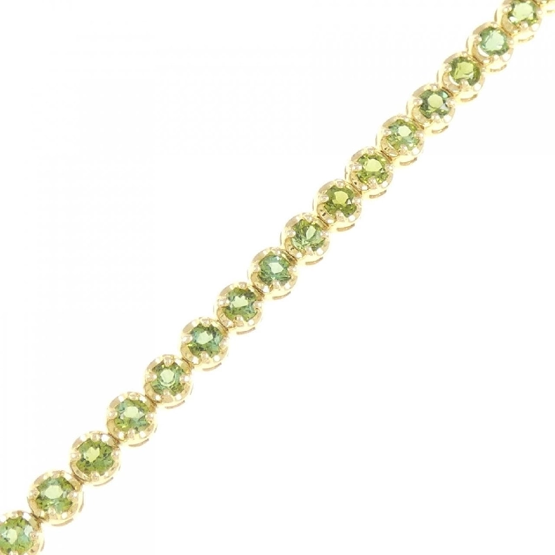 K18YG Peridot Bracelet 3.24CT - Hàng hiệu Authentic 873653