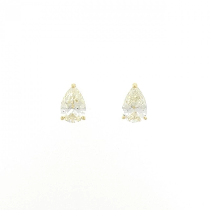 K18YG/ST Bông tai kim cương 1.003CT 1.012CT hình giọt nước - Hàng hiệu Chính hãng 874859