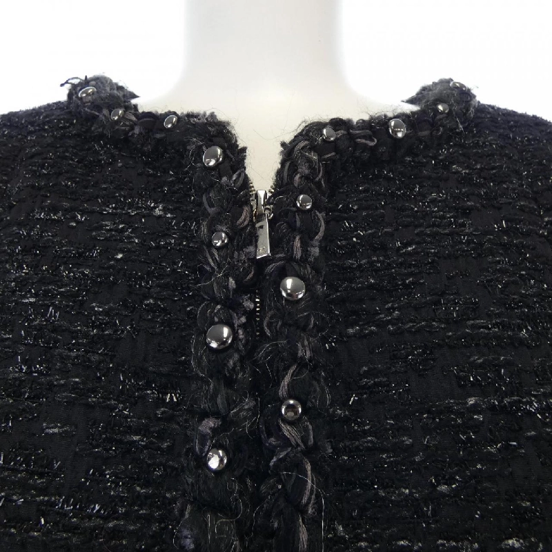 CHANEL P49616V32950 Áo khoác không cổ - Hàng hiệu Authentic 822704