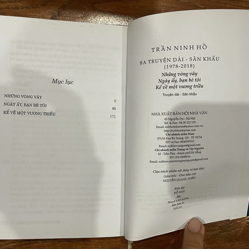 Ba truyện dài sân khấu 1978 -2018 - Trần Ninh Hồ (7) 593671