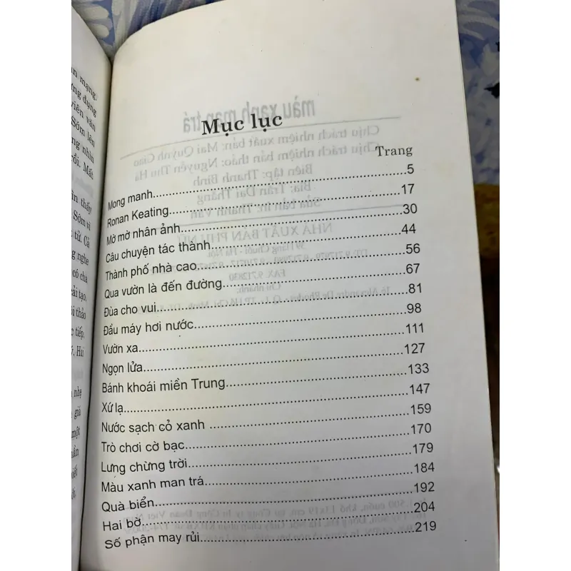 Màu Xanh Man Trá - Lê Mịnh Khuê 926319