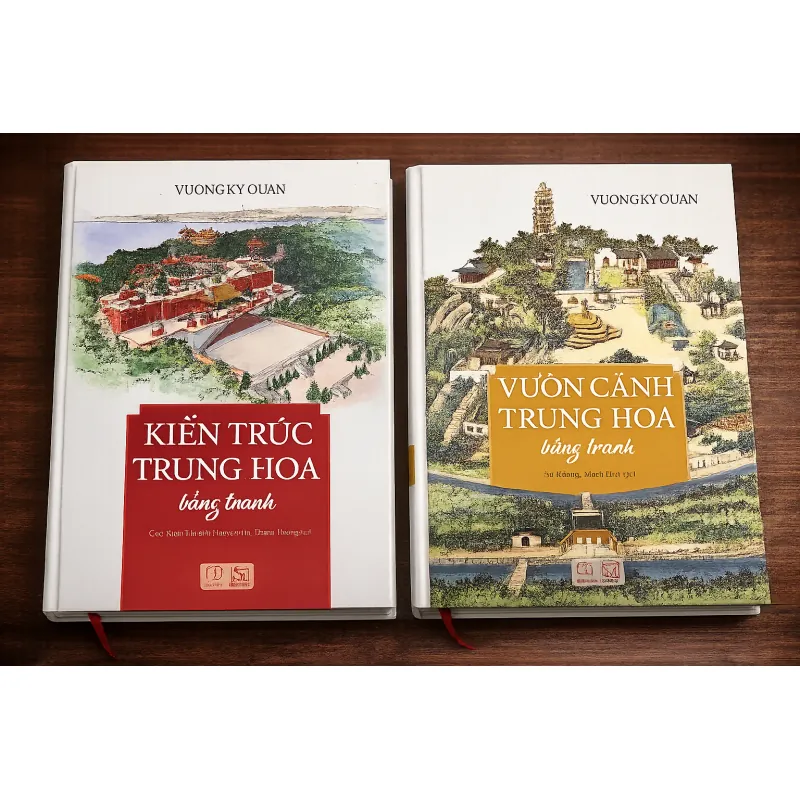 Kiến trúc trung hoa và vườn cảnh trung hoa bằng tranh 1025748