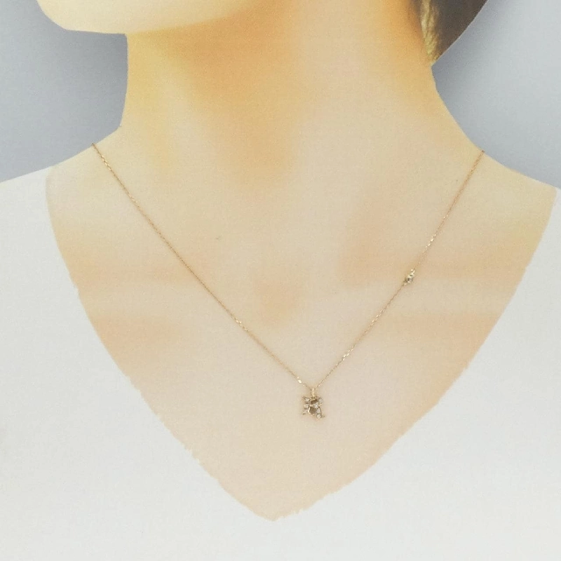 K10PG/K10WG Chữ cái R Dây chuyền Cubic - Hàng hiệu Chính hãng 857665