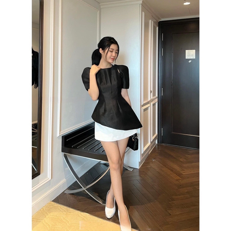 [New] Áo peplum CLAYMORE sang chảnh lệch tà size S 369266