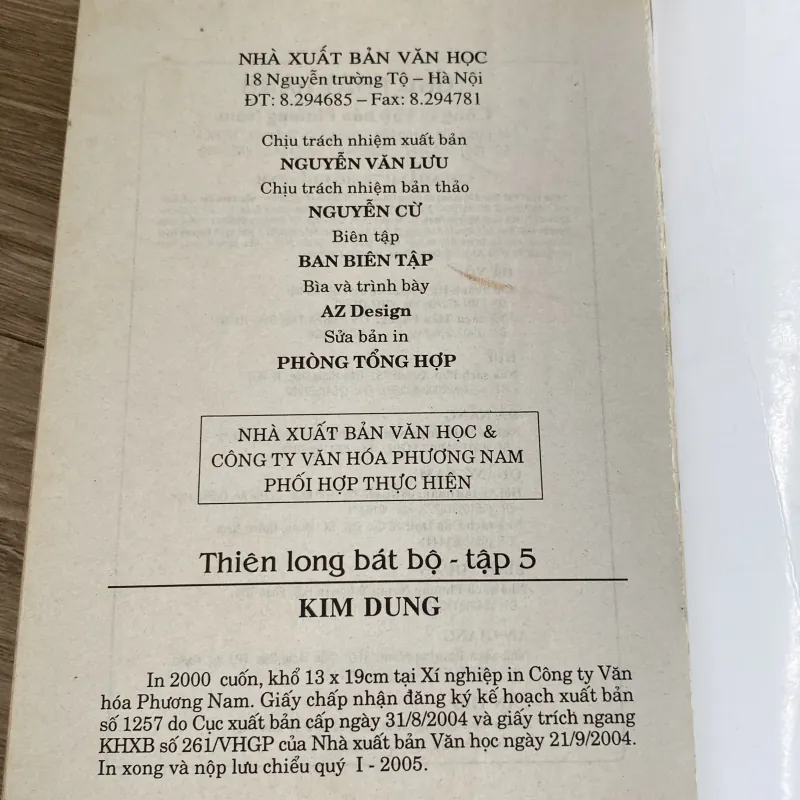 THIÊN LONG BÁT BỘ, TẬP 5 (XB 2005) 1002564