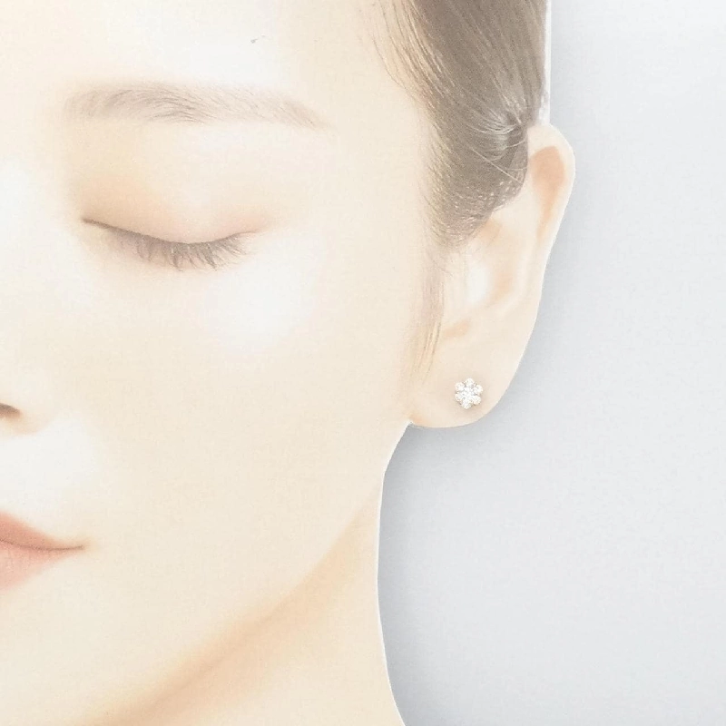 K18PG Bông tai hoa kim cương 0.50CT - Hàng hiệu Chính hãng 871383