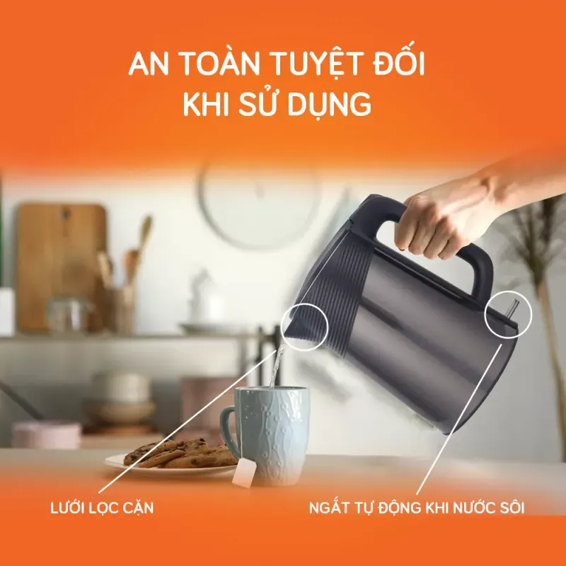 ☕ UNIE UE-302 – Ấm siêu tốc inox 304 bền bỉ, an toàn cho sức khỏe gia đình 787304