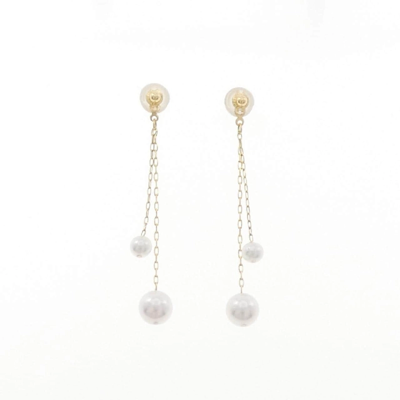 K18YG Bông tai ngọc trai Akoya - Hàng hiệu Authentic 875582