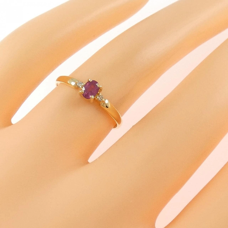 Nhẫn Ruby K18YG - Hàng hiệu Chính hãng 852669