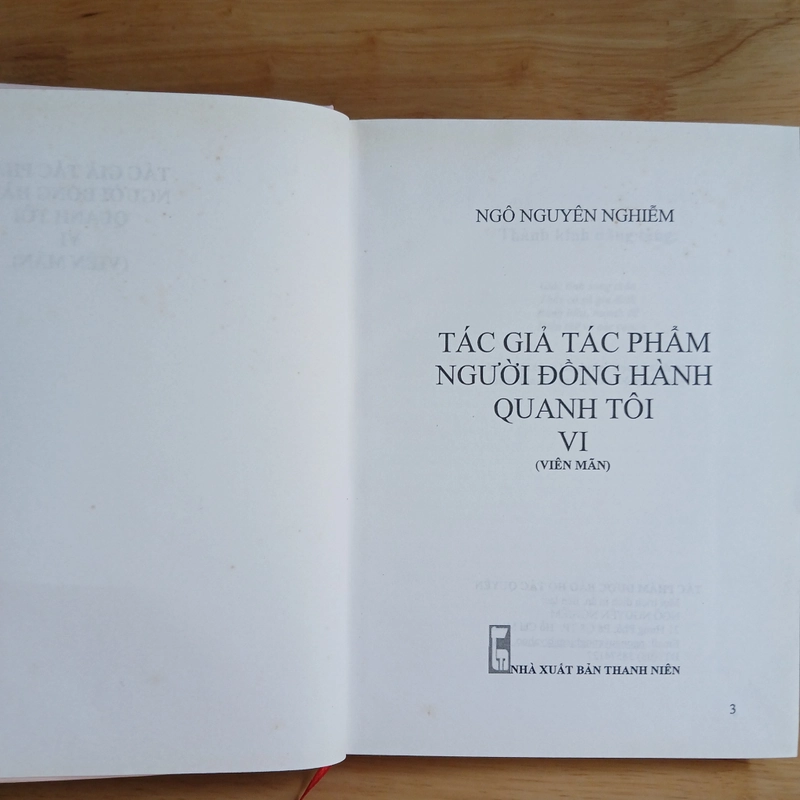 Tác Giả Tác Phẩm - Người Đồng Hành Quanh Tôi (Tập 1, 2, 3, 6) - Ngô Nguyên Nghiễm 420501