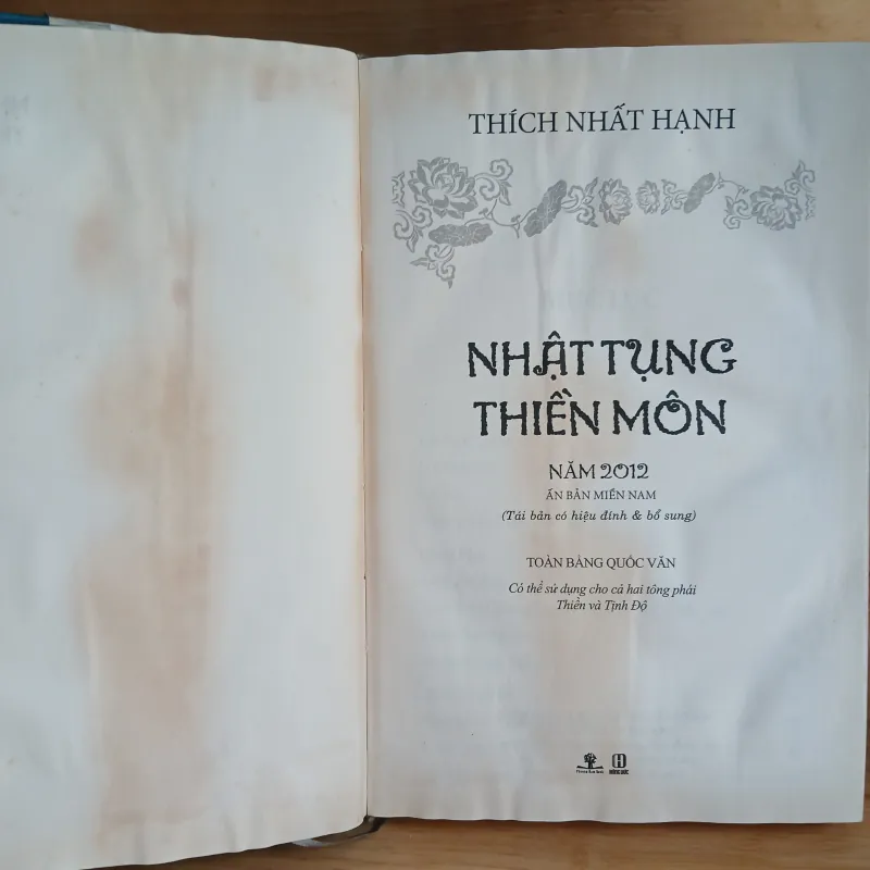 Nhật Tụng Thiền Môn ( Ấn Bản Miền Nam) - Thích Nhất Hạnh 1002256