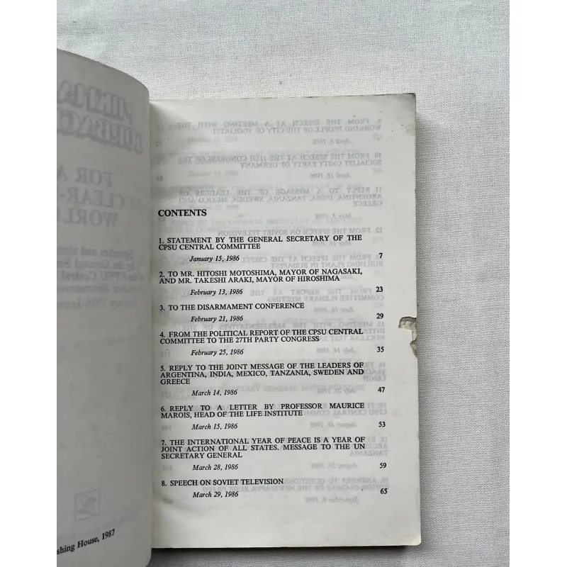 For A Nuclear-Free World - Mikhail Gorbachev   760474