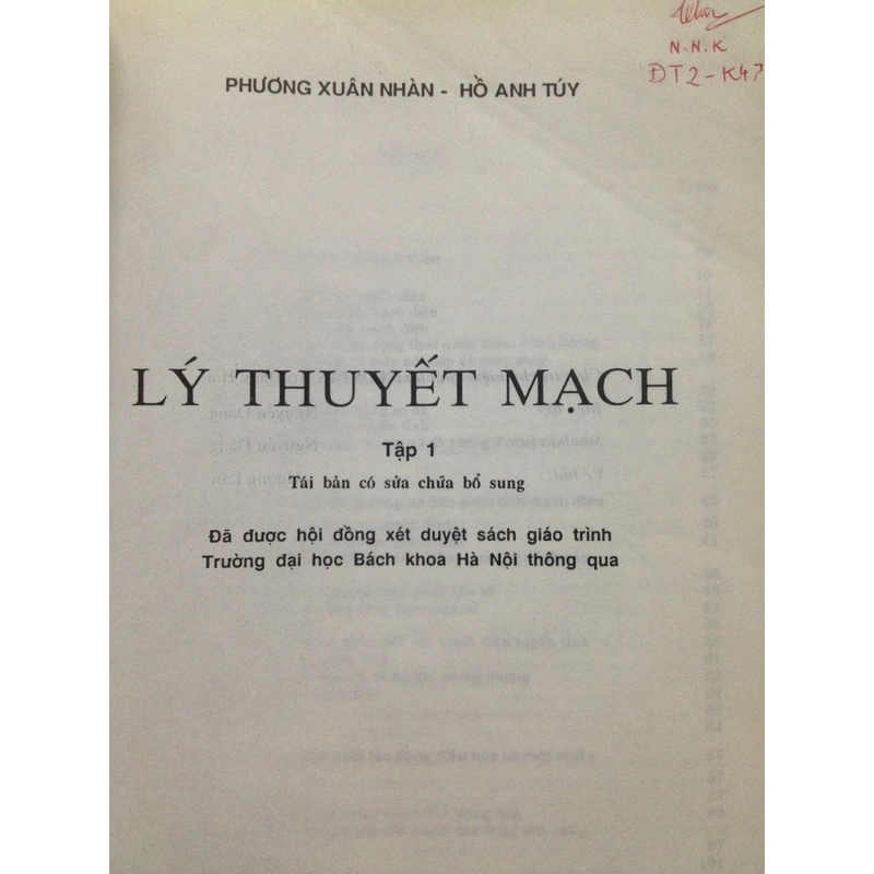 LÝ THUYẾT MẠCH (Tập 1 - có lập trình) 456172