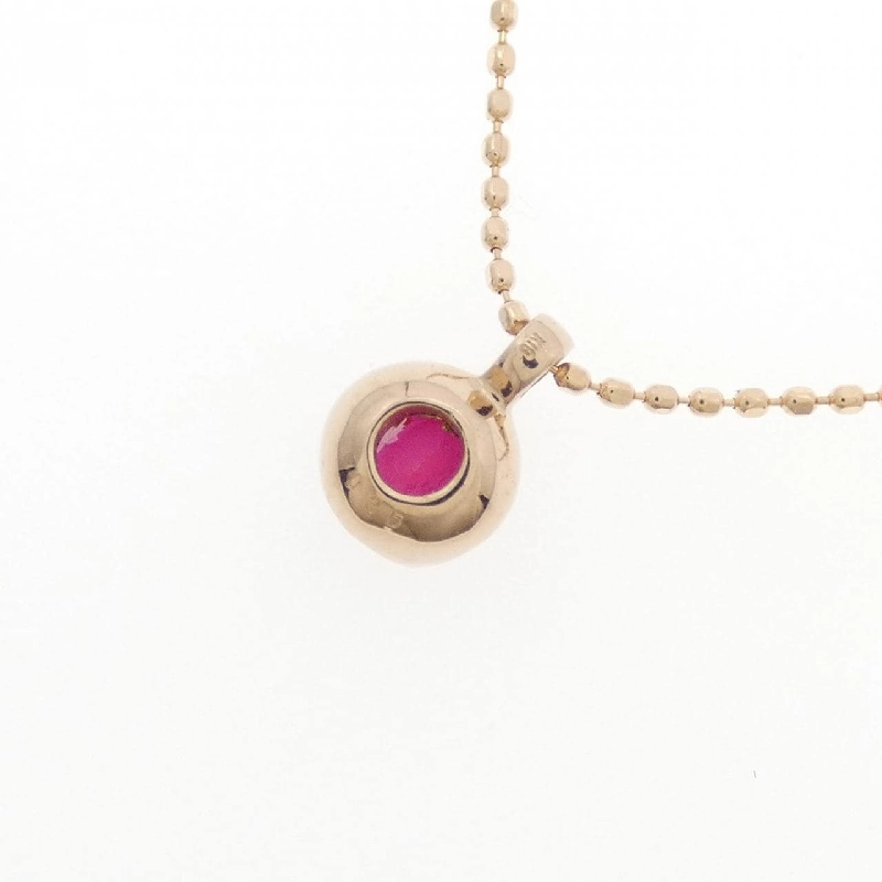 K18PG Dây chuyền ruby 0.35CT - Hàng hiệu Chính hãng 857556