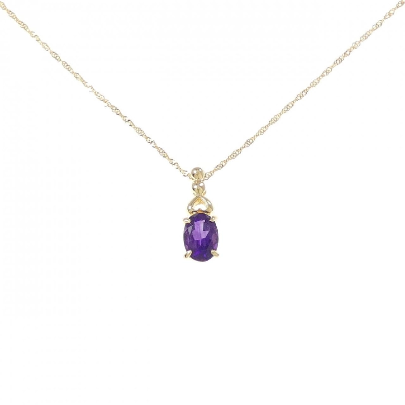 K18YG Amethyst Necklace - Hàng hiệu Authentic 866275