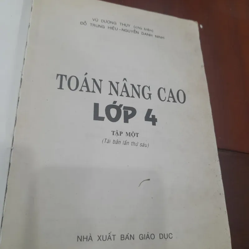 TOÁN NÂNG CAO lớp 4, tập một 1040730