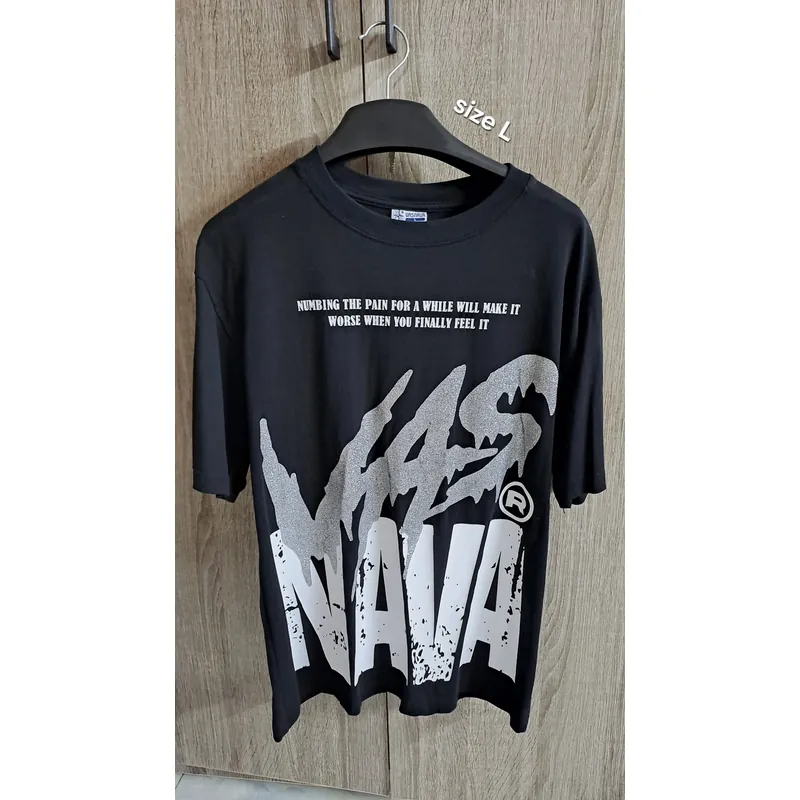 Áo thun đen VASNAVA unisex – chất đẹp, form rộng-size L 688103