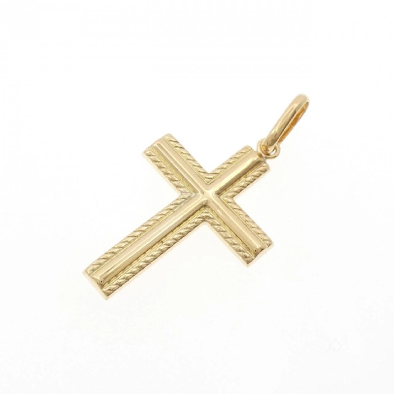 K18YG Mặt dây chuyền hình chữ thập - Hàng hiệu Chính hãng 863853