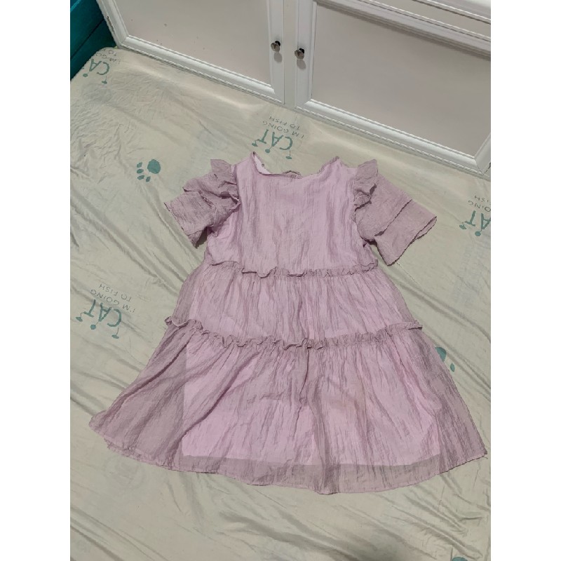 Đầm babydoll màu tím pastel siêu cute  11402