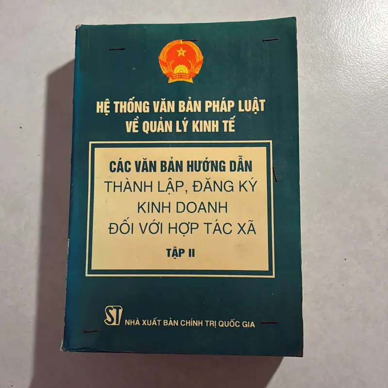 Các văn bản hướng dẫn thành lập, đăng ký kinh doanh đối với hợp tác xã (Tập 2) 728551