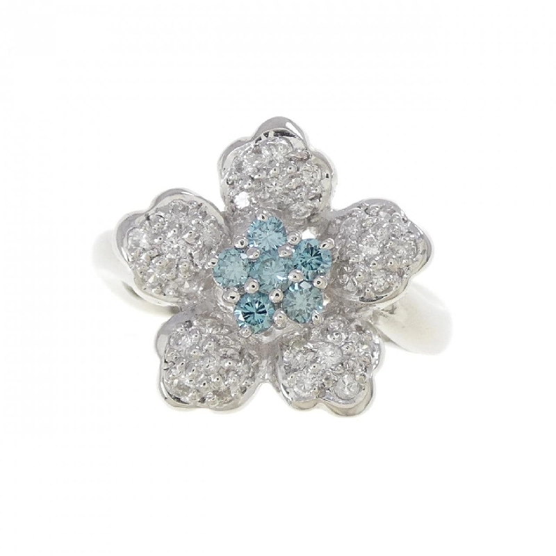 Nhẫn kim cương hoa PT900 0.45CT - Hàng hiệu Authentic 852829