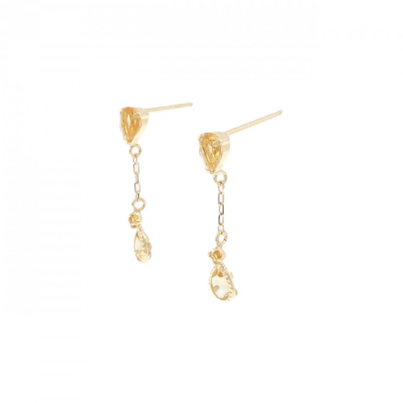 K18YG Citrine Bông tai - Hàng hiệu Chính hãng 871482